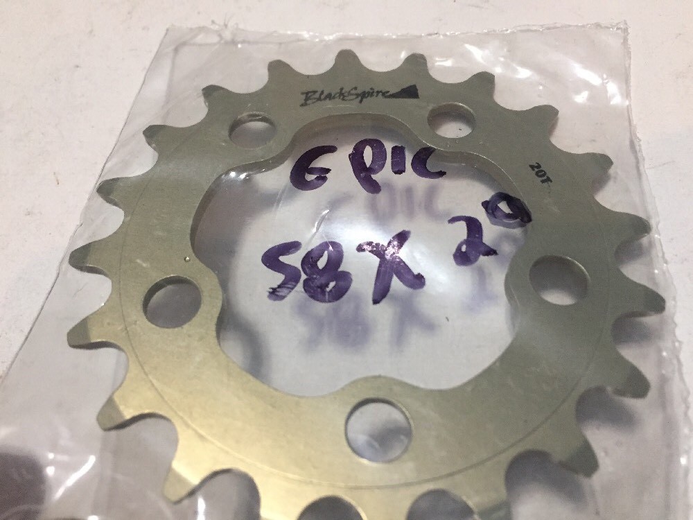 NOS BlackSpire Epic 20T Chainring, 58mm BCD,