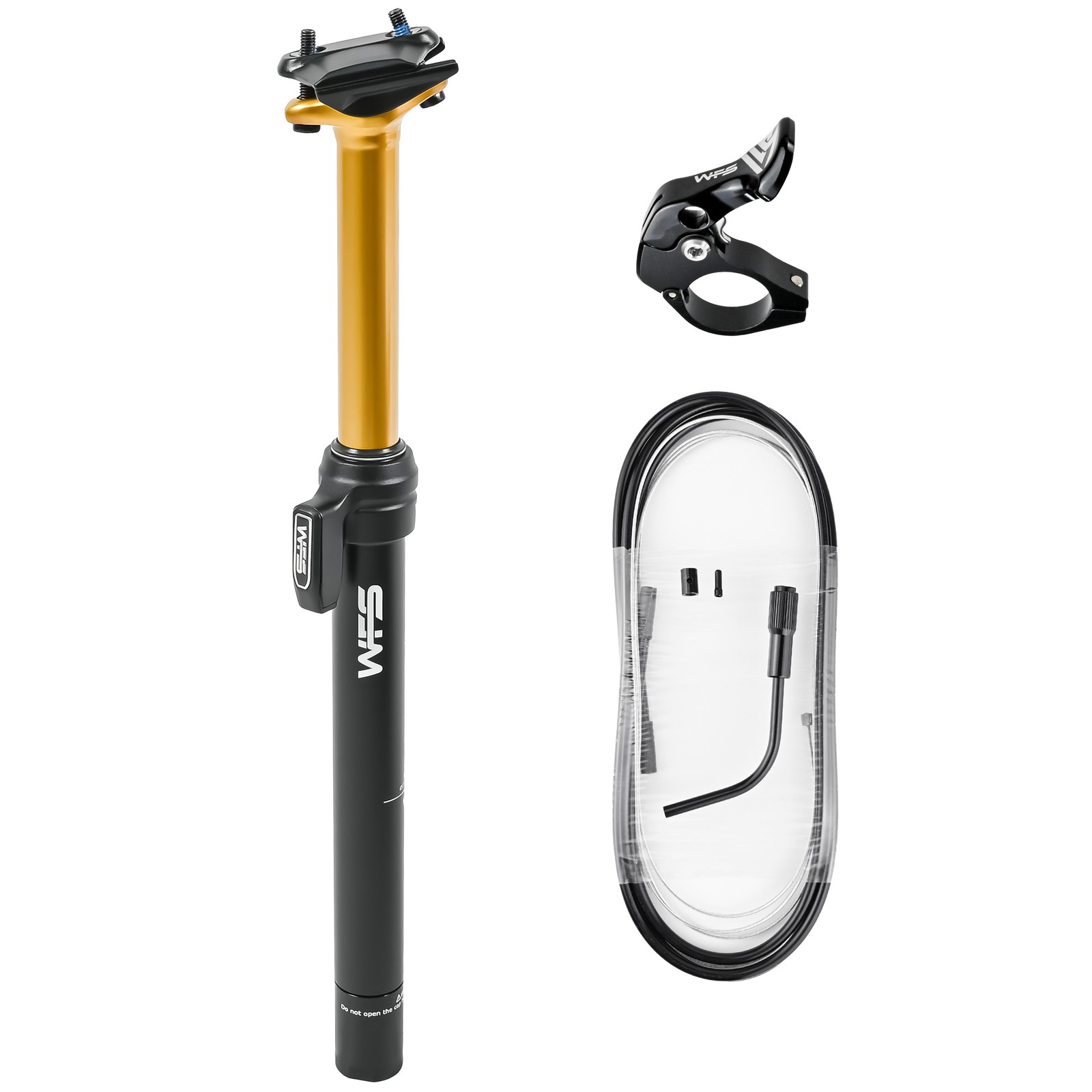 WFS Flex Remote External Dropper Post 27.2x367mm, Gold