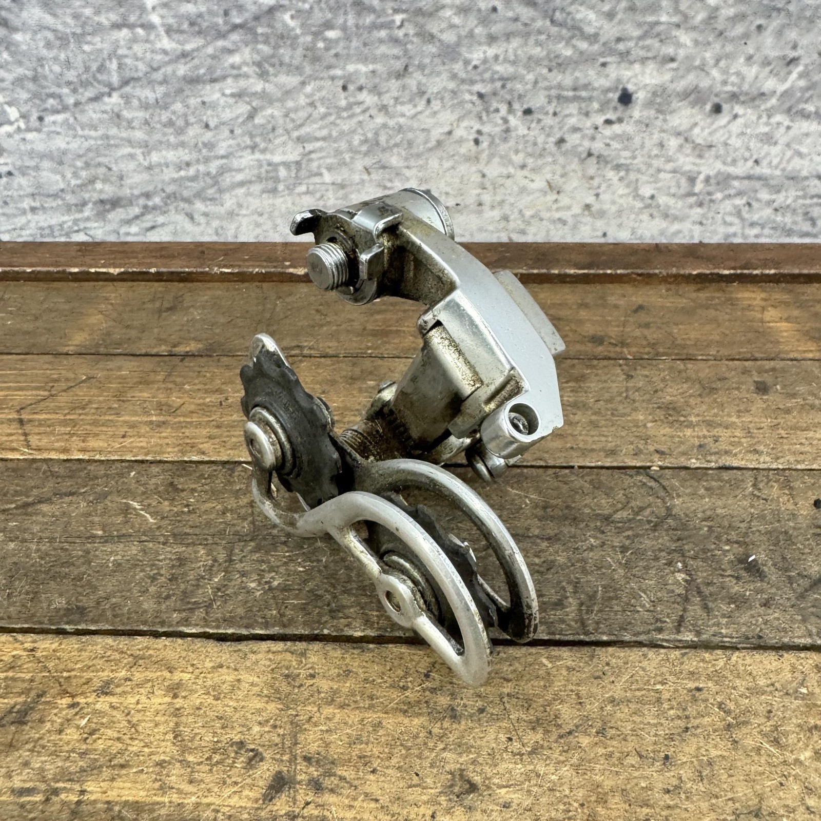 Vintage Shimano Crane Rear Derailleur Bolt-On Silver Japan 1970s 220g Road Bike