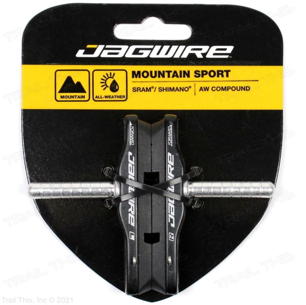 Jagwire Mountain Sport Cantilever All Weather Brake Pads MTB Bike – Black
