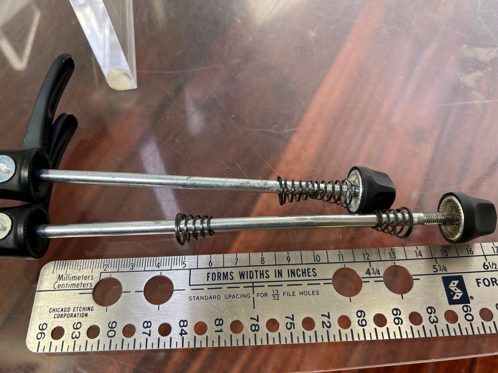 Vintage Shimano Deore XT Front Rear Wheel Skewer Set Retro MTB