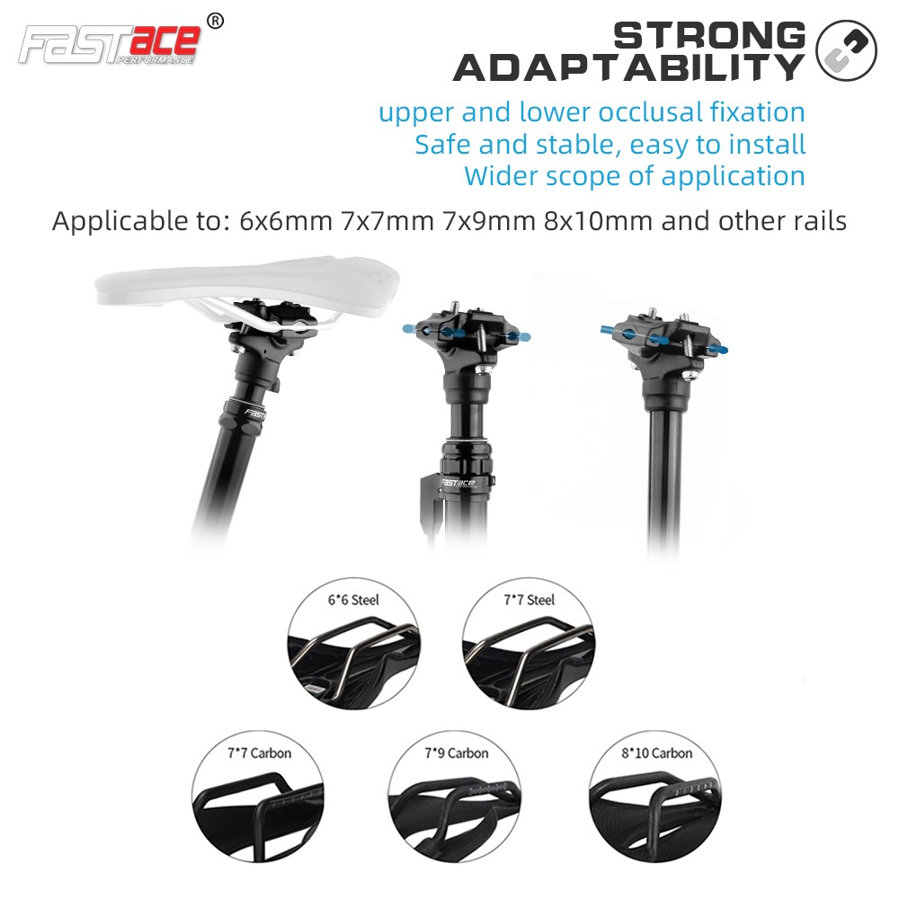 FASTACE Dropper Post 27.2//30.9/31.6mm 440mm 125mm Travel Remote External Cable