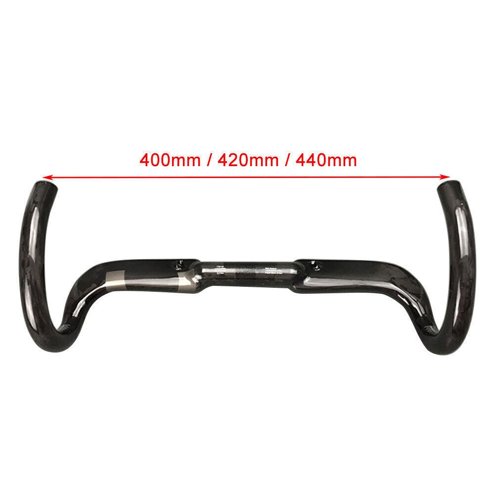 For Toseek Bike Bicycle Racing Drop Bar Handlebar UD Carbon Fiber 400/420/440mm