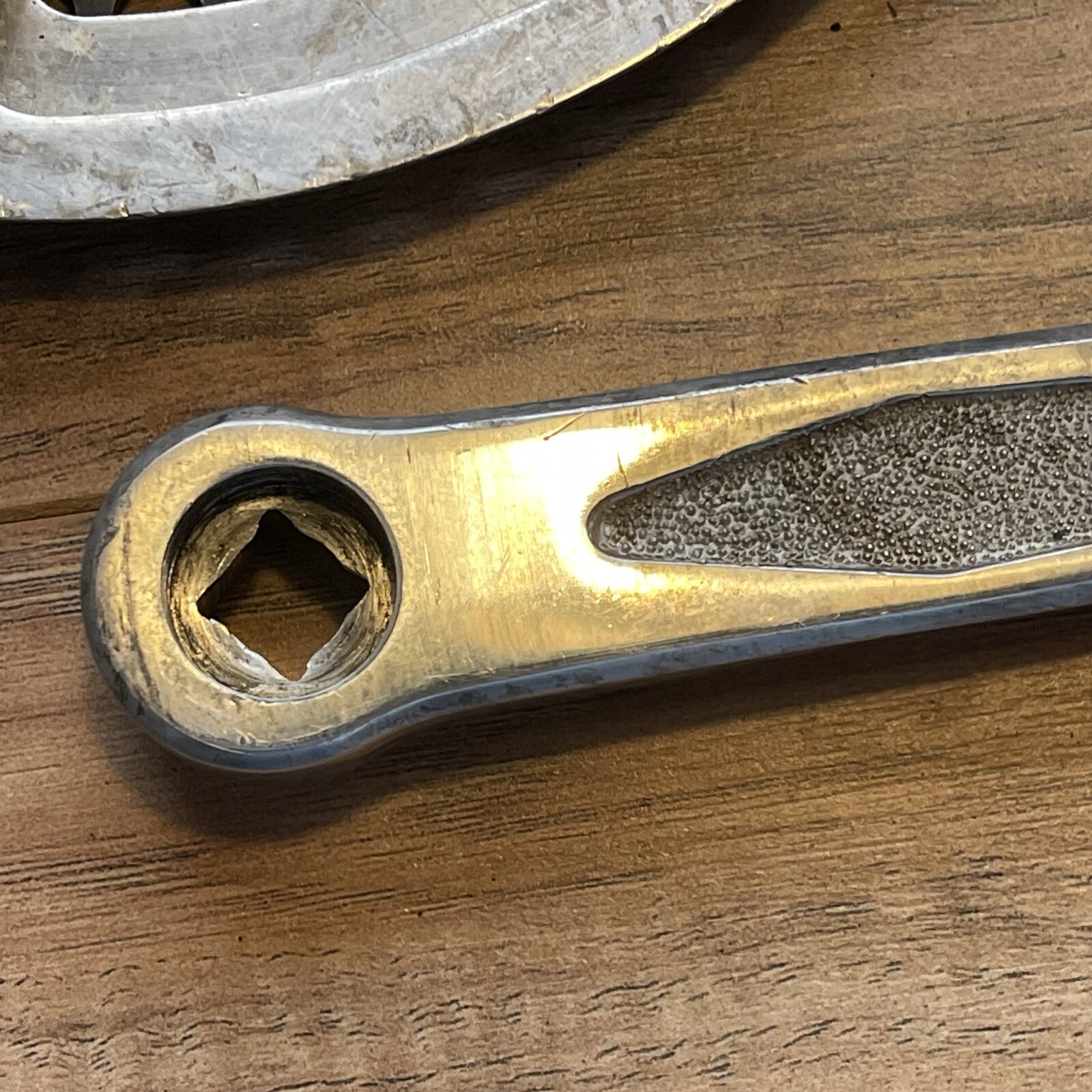Vintage Nervar Star Crankset BSA English 170 Double 52 42 9/16