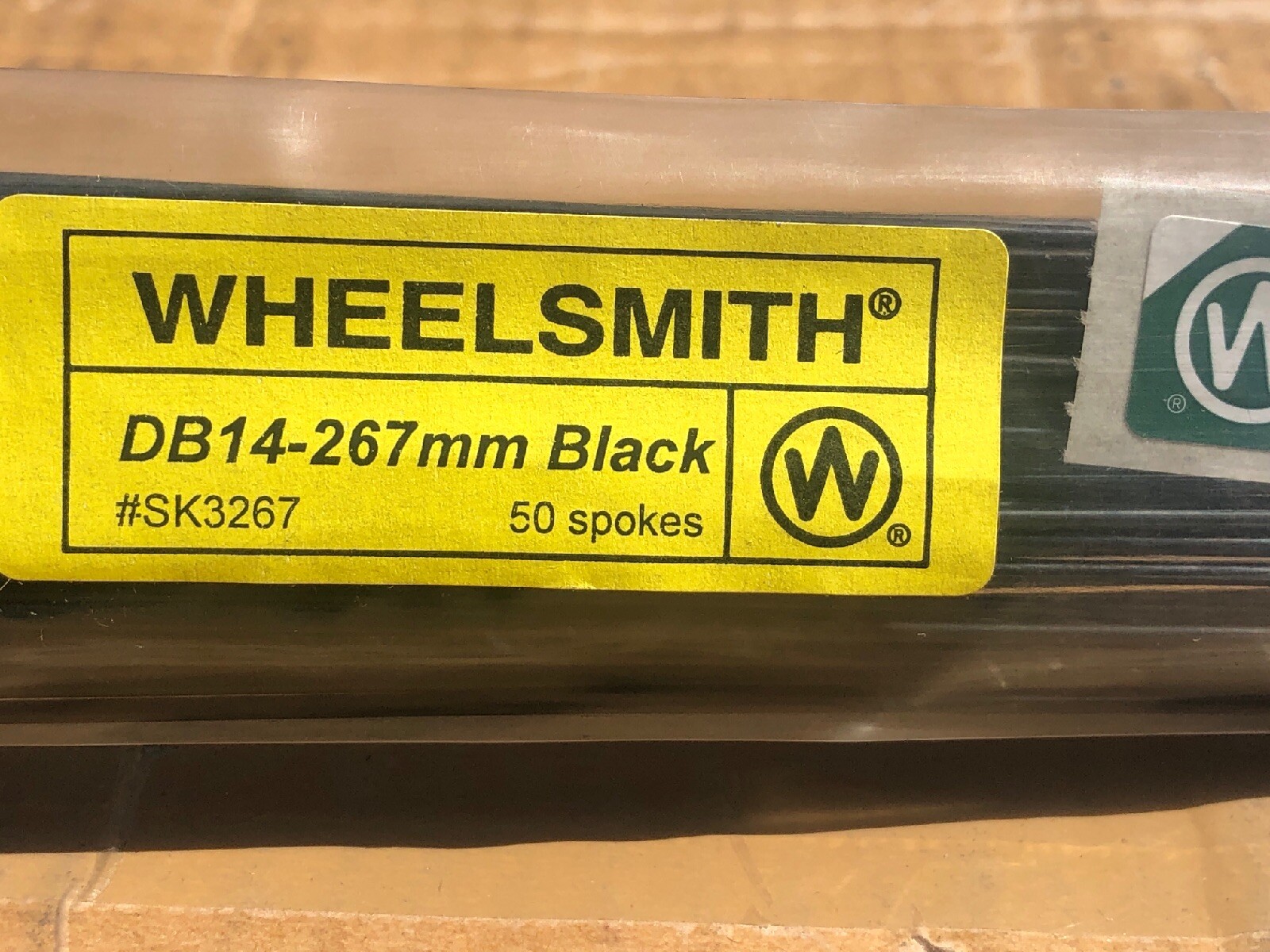 Wheelsmith DB14-267mm Black Double Butted Spokes Bag of 50