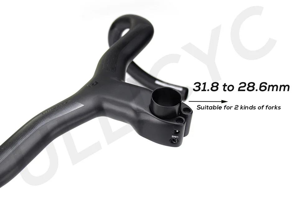 Carbon Road Bike Drop Bar Strong Internal Cable Aero 380/400/420/440mm 80-110mm