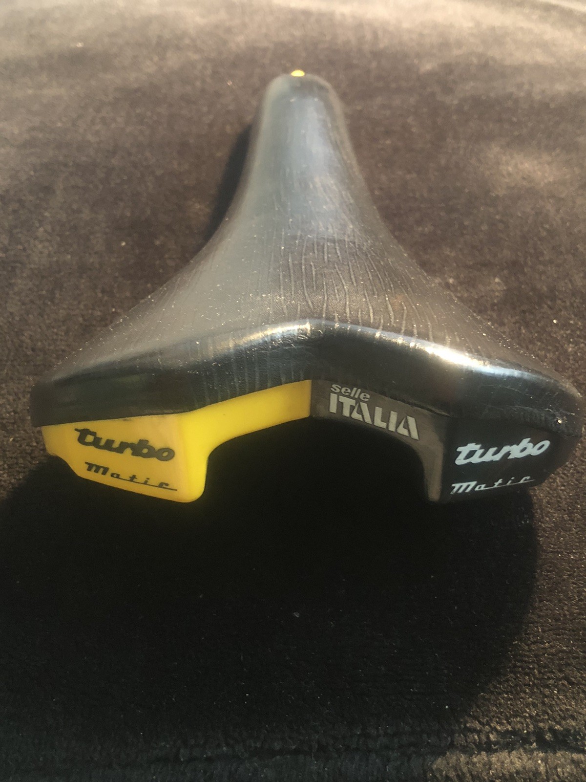 Vintage Selle Italia Turbo Matic Saddle Yellow Turbomatic Seat 1991s Pat Pend OG