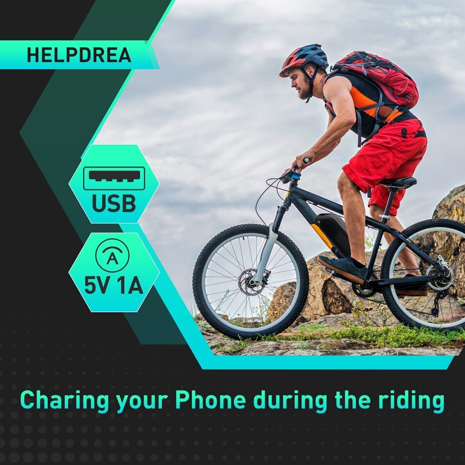 36V 20Ah Electric Bicycle Bike Ebike Lithium Battery Rechargeable 5Pin 40A BMS