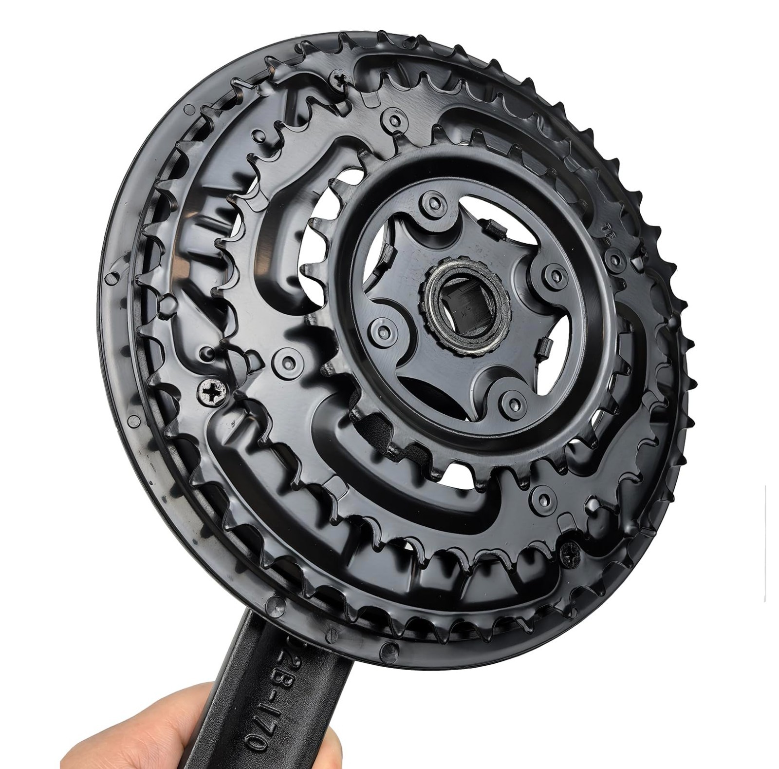Universal Bicycle Crankset 6/7/8 Speed 42/34/24T Square Crank Arm 170MM MTB