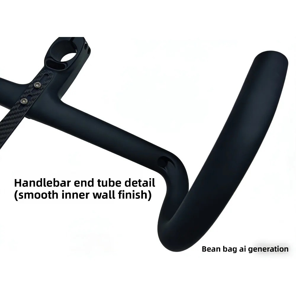 Integrated Carbon Handlebar for Road Bicycles with Full Internal Cable Routing