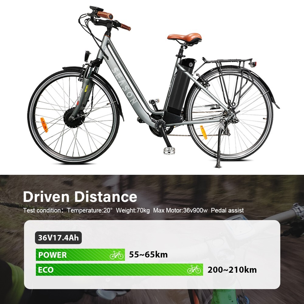 Silverfish Ebike Battery 36V 17Ah Lithium Electric Bike Battery for 200W-900W