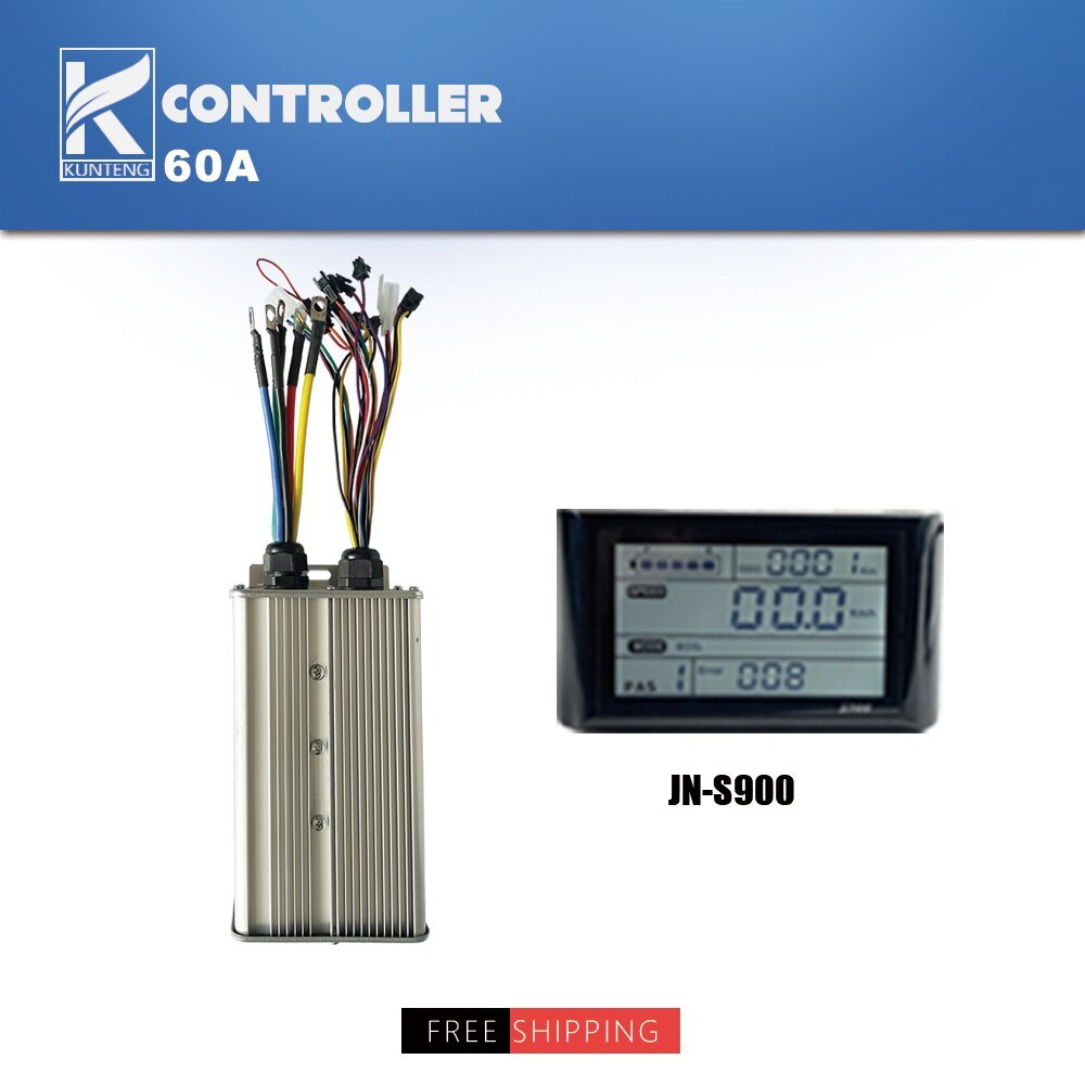 Electric Bicycle Controller 1000W 1500W 2000W 3000W 60A Sinewave Controller