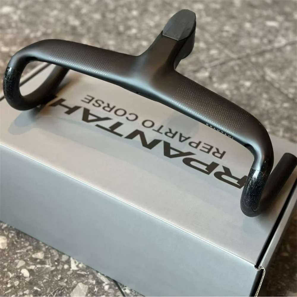 Carbon Fiber Gravel Road Bike Integrated Cockpit OD2 Handlebar -10° for 31.8mm