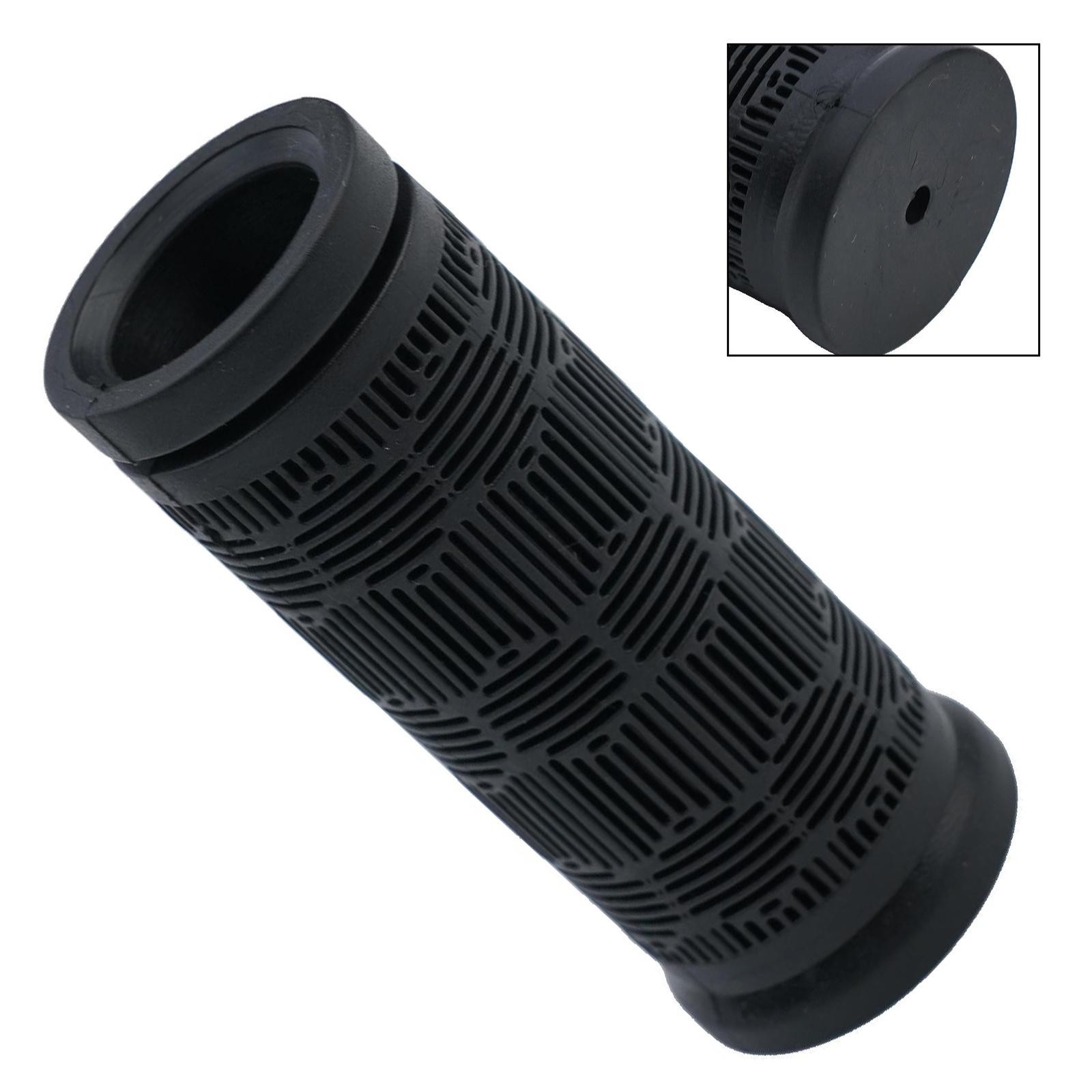 Black Rubber Bike Bar Grips with 125mm+75mm Length Perfect for Cycling