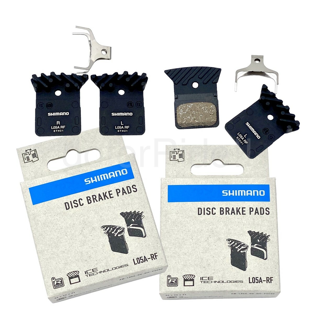 2x Shimano L05A RESIN PADs+FIN,L03A/L02A fit Dura-Ace Ultegra DISC Brake Caliper