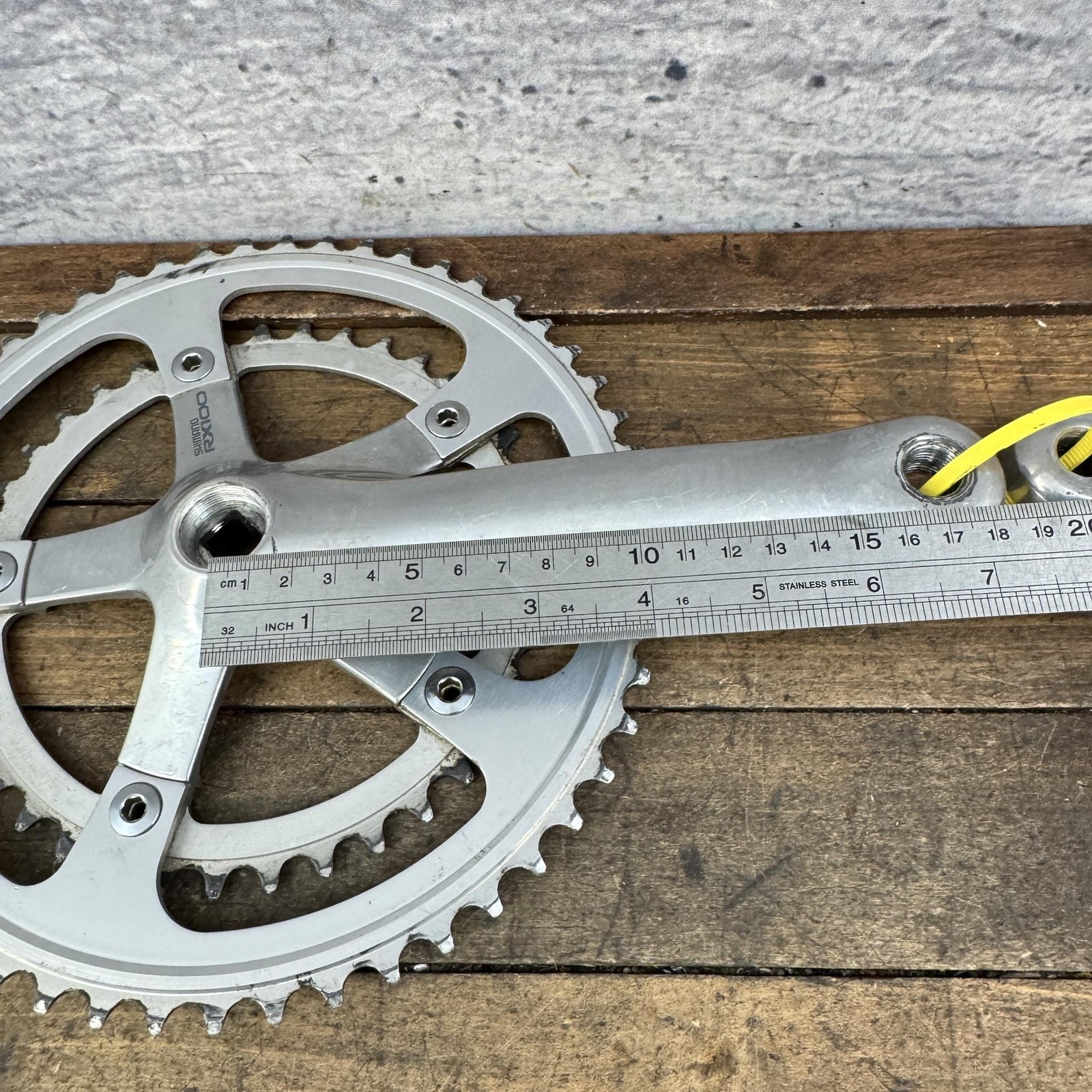 Vintage Shimano RX100 Crank Set FC-A550 170 Mm 53 39t Double 130 BCD Road Bike