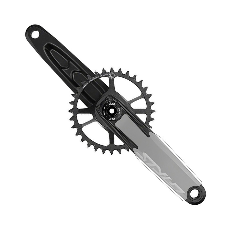 Truvativ STYLO 6k DUB Crank Arm Protection Set | Clear Vinyl Protector