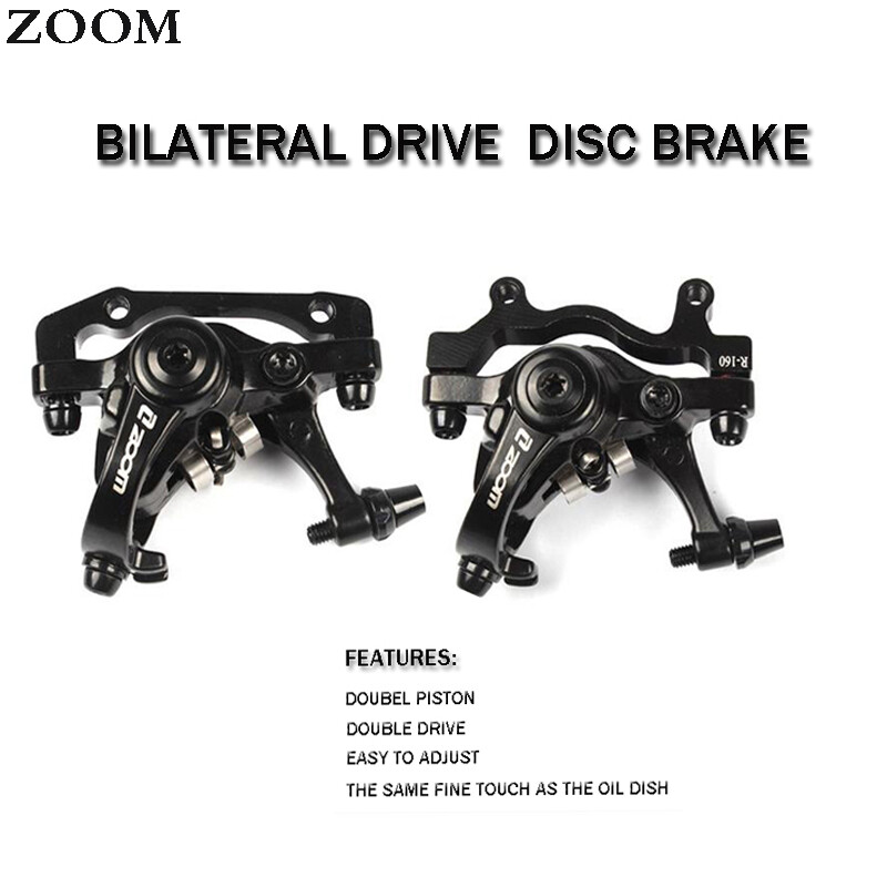 ZOOM MTB Bike Mechanical Disc Brake Caliper Front&Rear Single/Double Drive Brake