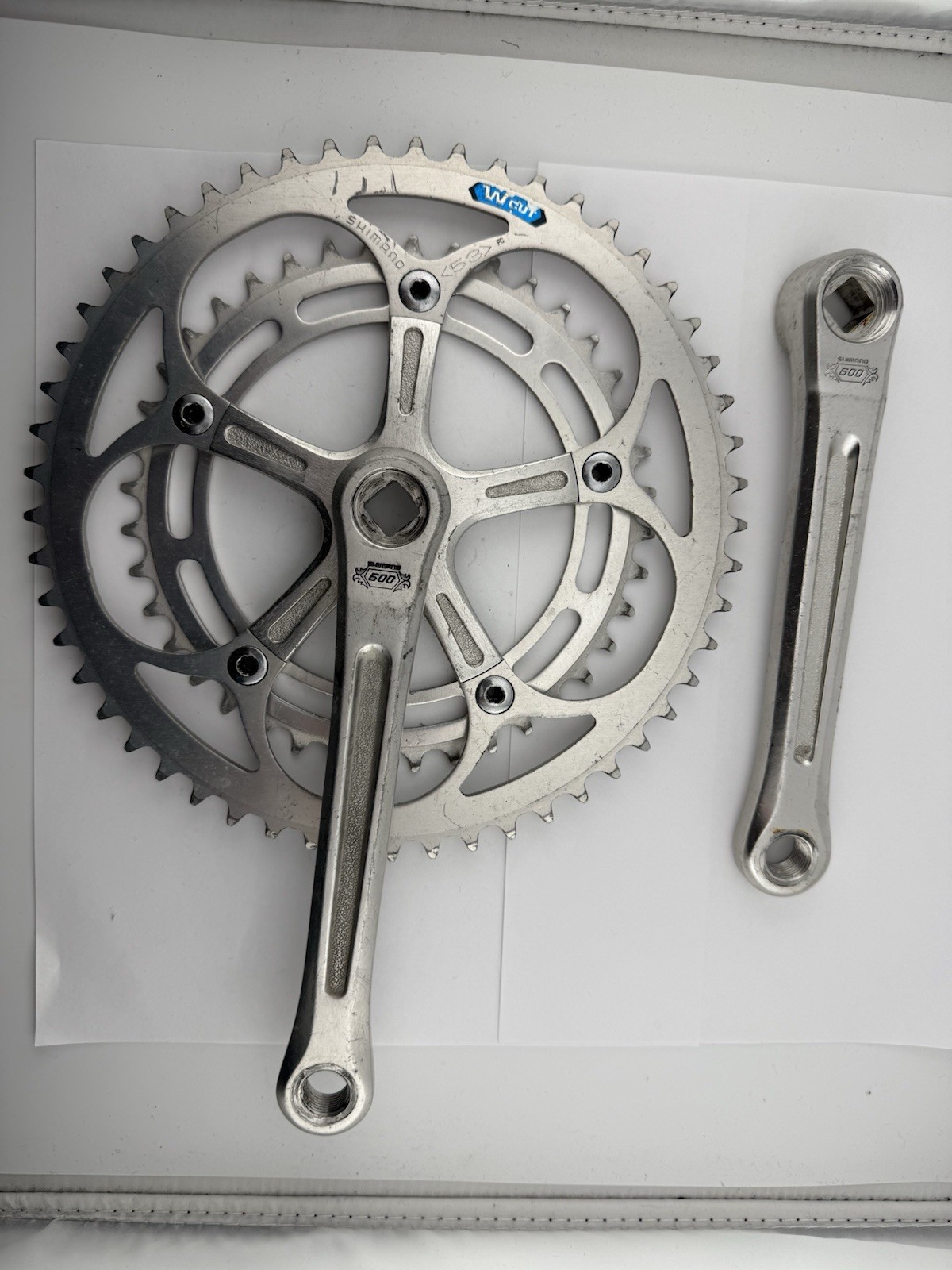 Vintage Shimano 600 Arabesque Crankset 170mm Square Taper Double Japan