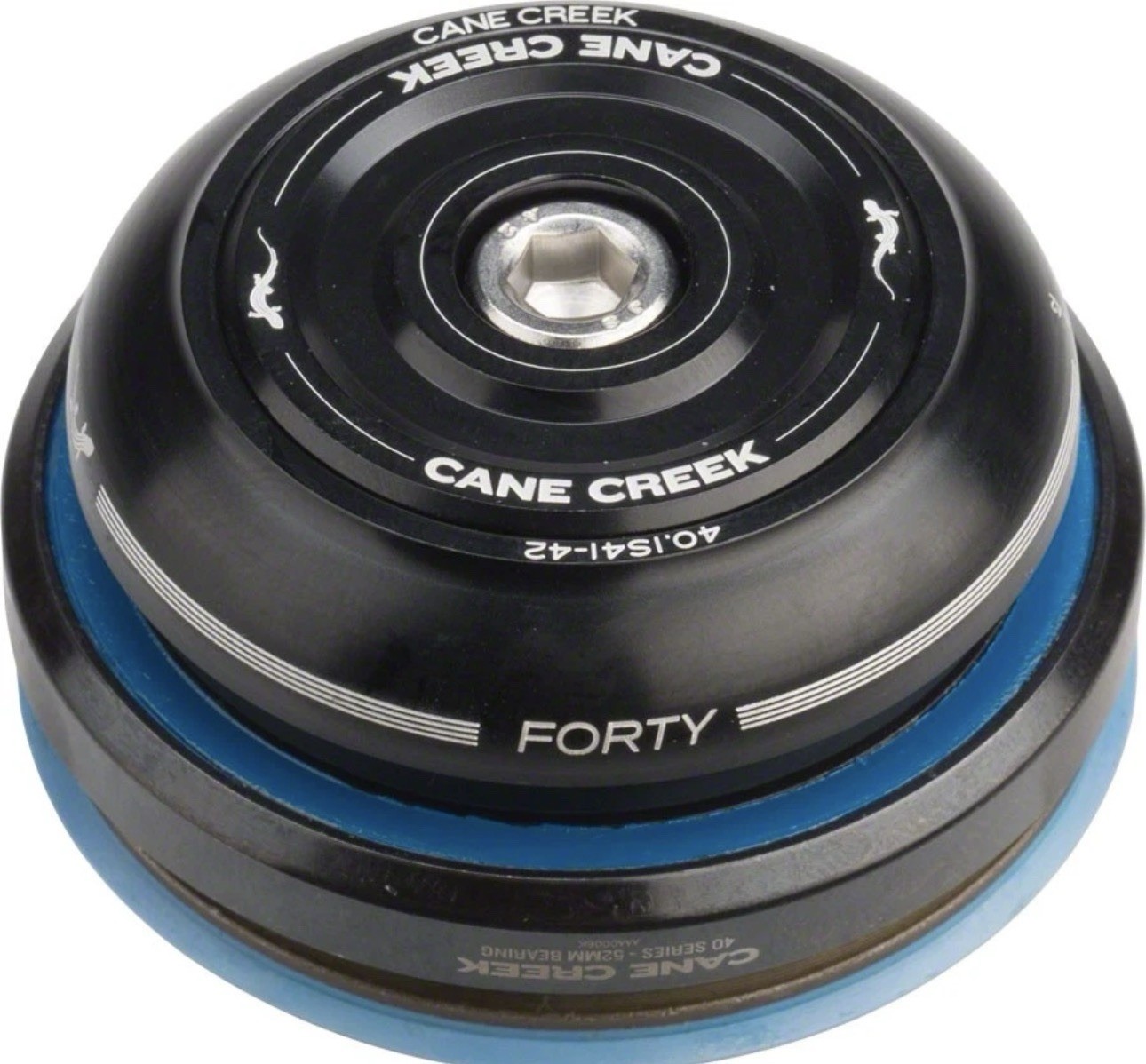 Cane Creek 40 IS42/28.6 IS52/40 Short Cover Headset, Black
