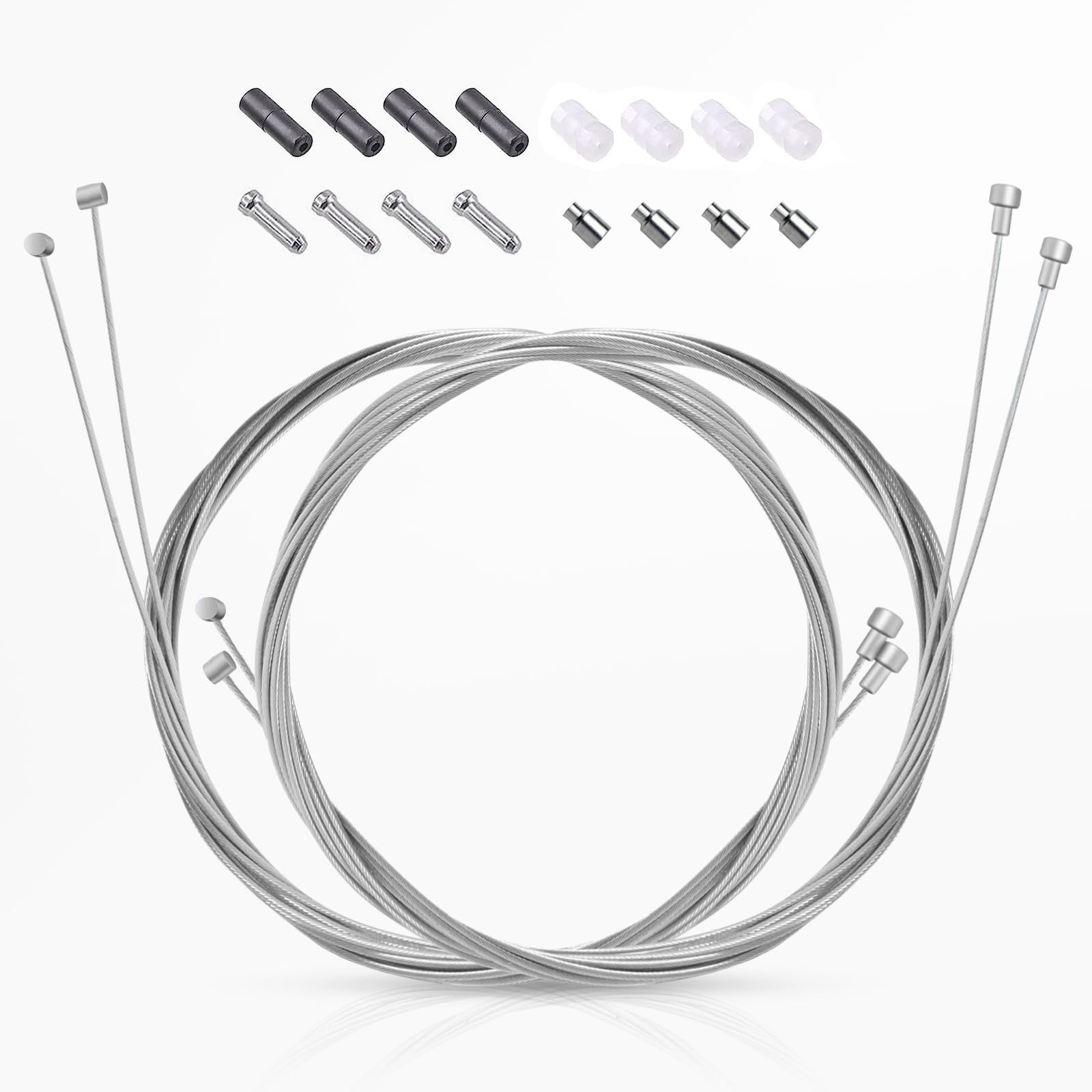 4PCS Universal Bike Brake Cable 2M Replaceable for Mountain and Road Bikes