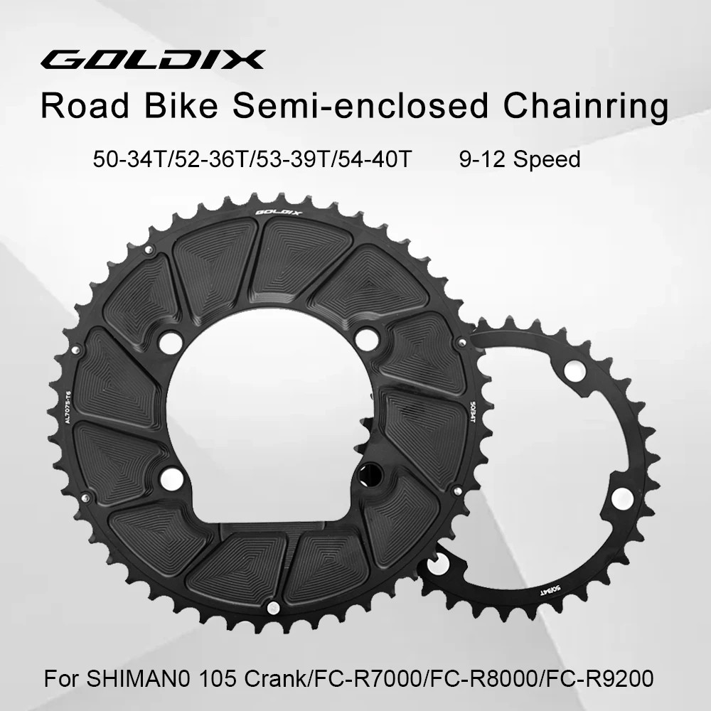 GOLDIX 110BCD 2X Double Chainring 9-12S Road Bike Chainring 7075 Aluminum Alloy