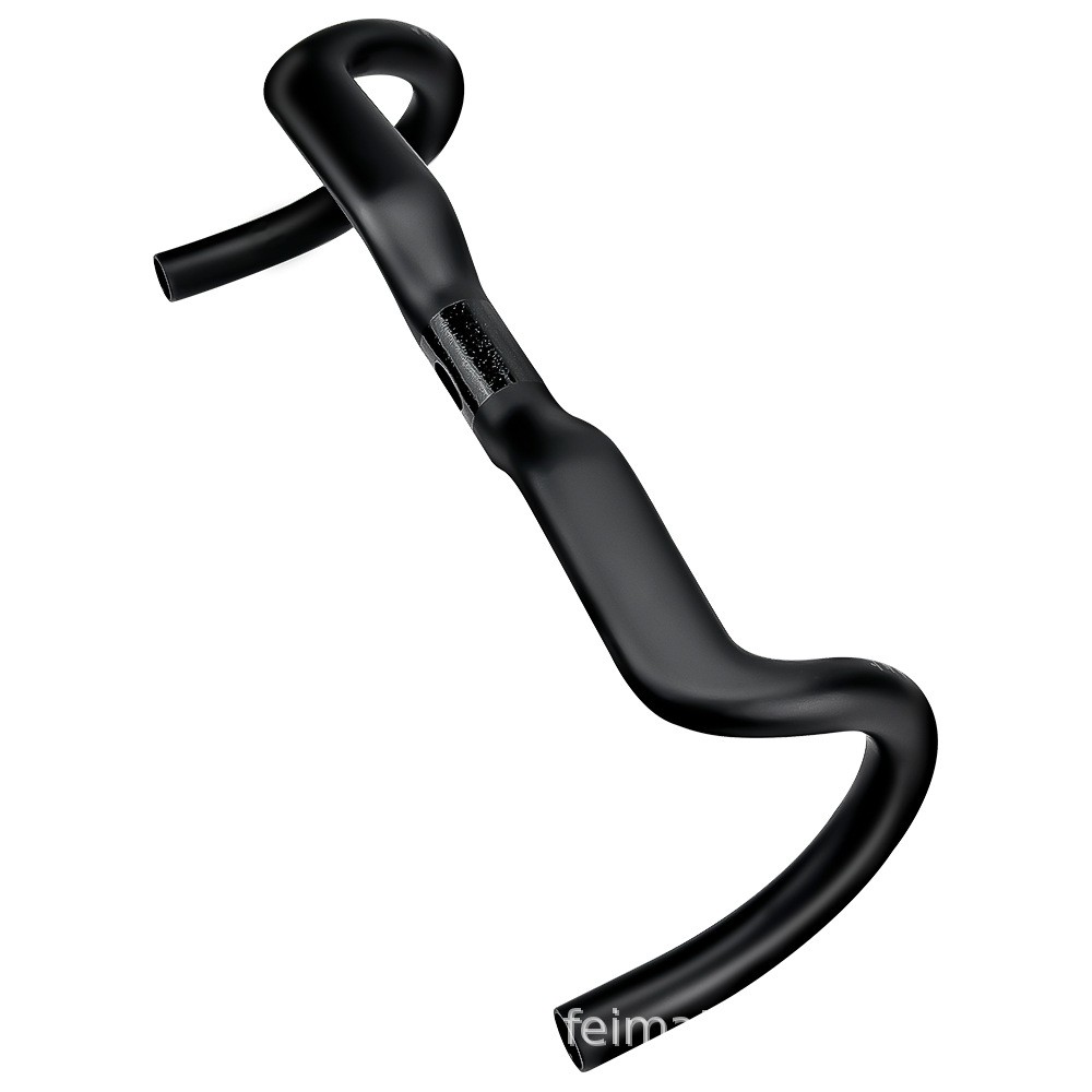 Carbon Fiber Rise Bar Road Bike Handlebar Gravel Bicycle Drop Bar 31.8mm Black