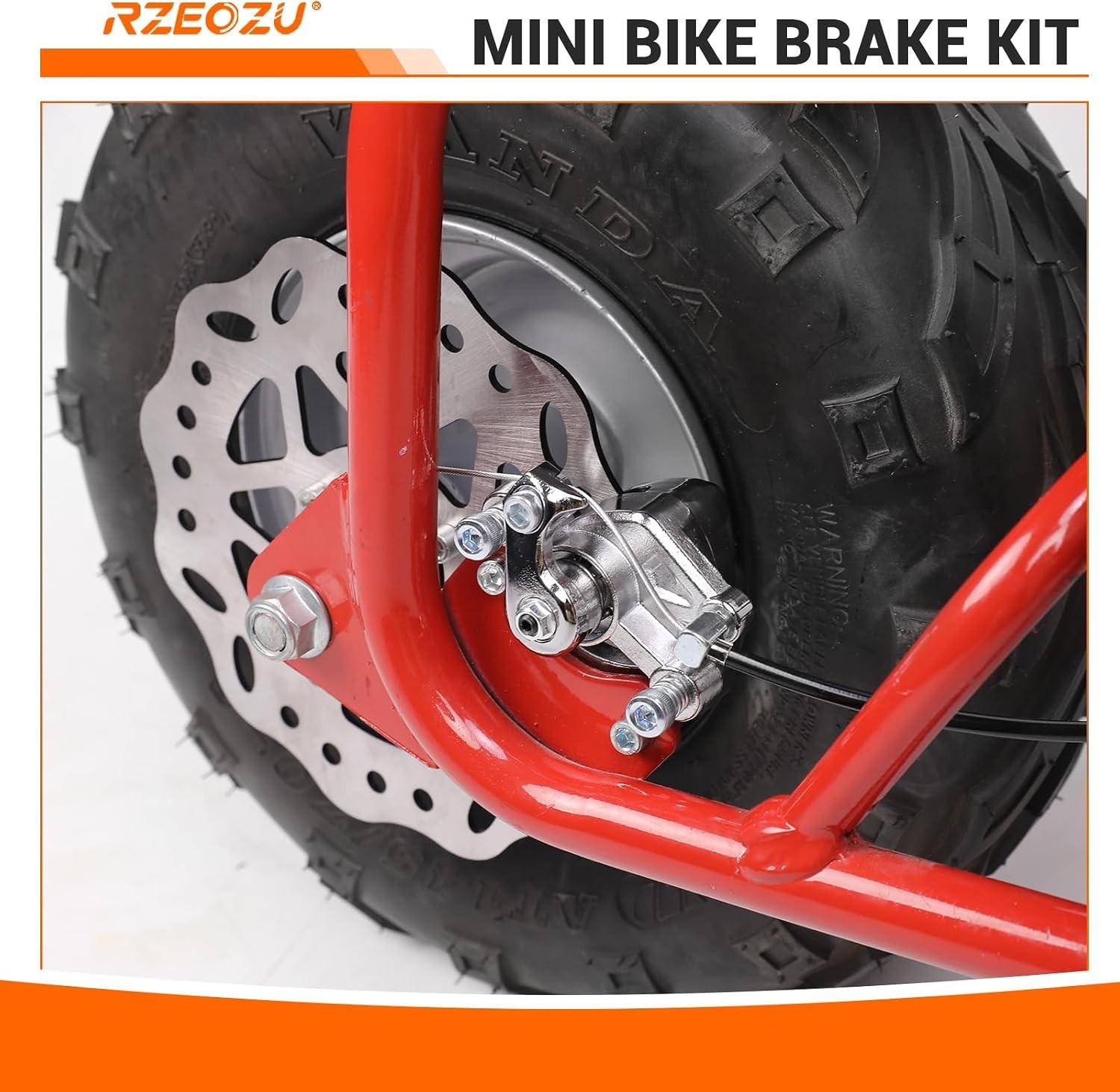 180mm Mini Bike Disc Brake Rotor Kit with Rear Brake Caliper Replacement for …