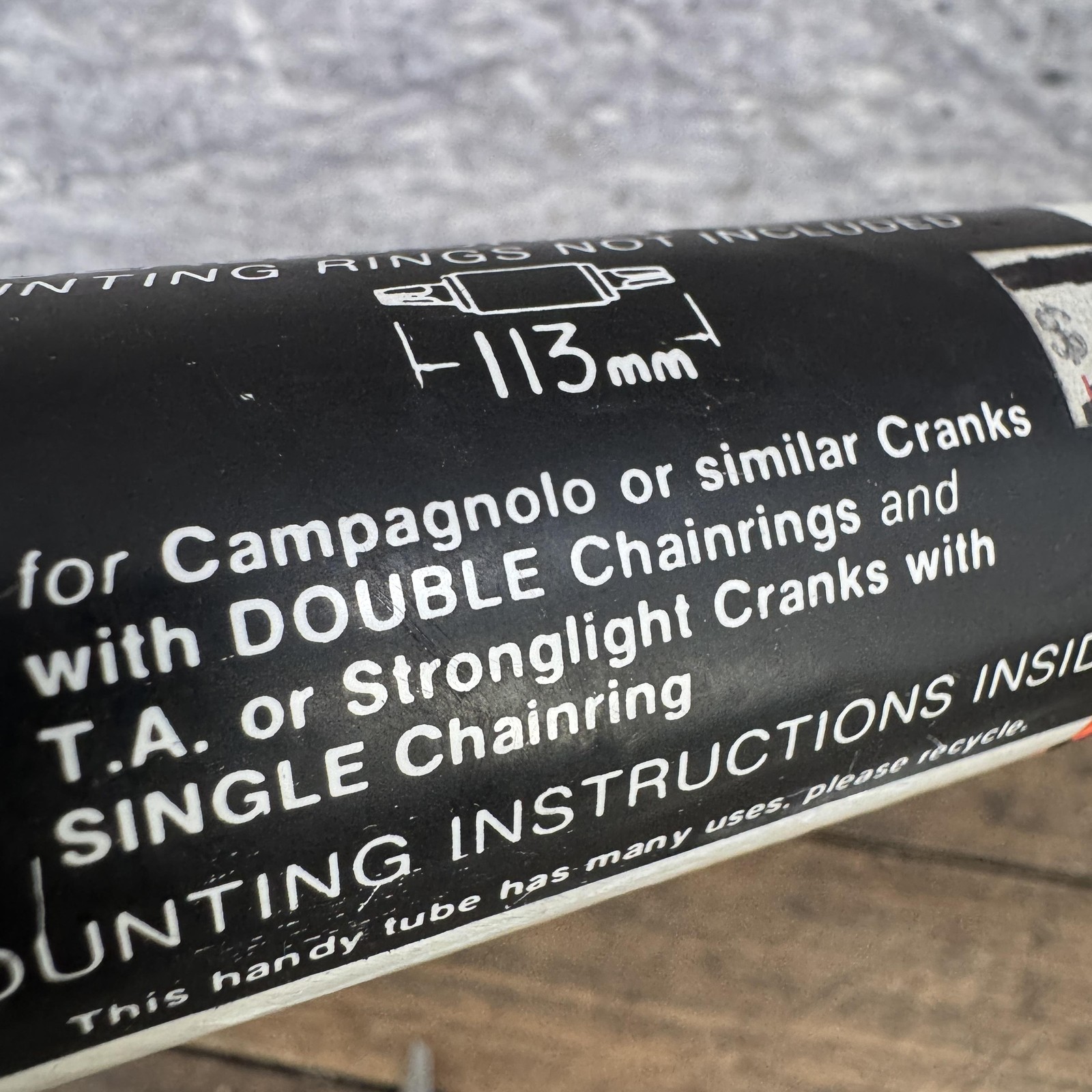 Vintage Phil Wood Bottom Bracket 113mm ISO Square Taper Campy Road Bike
