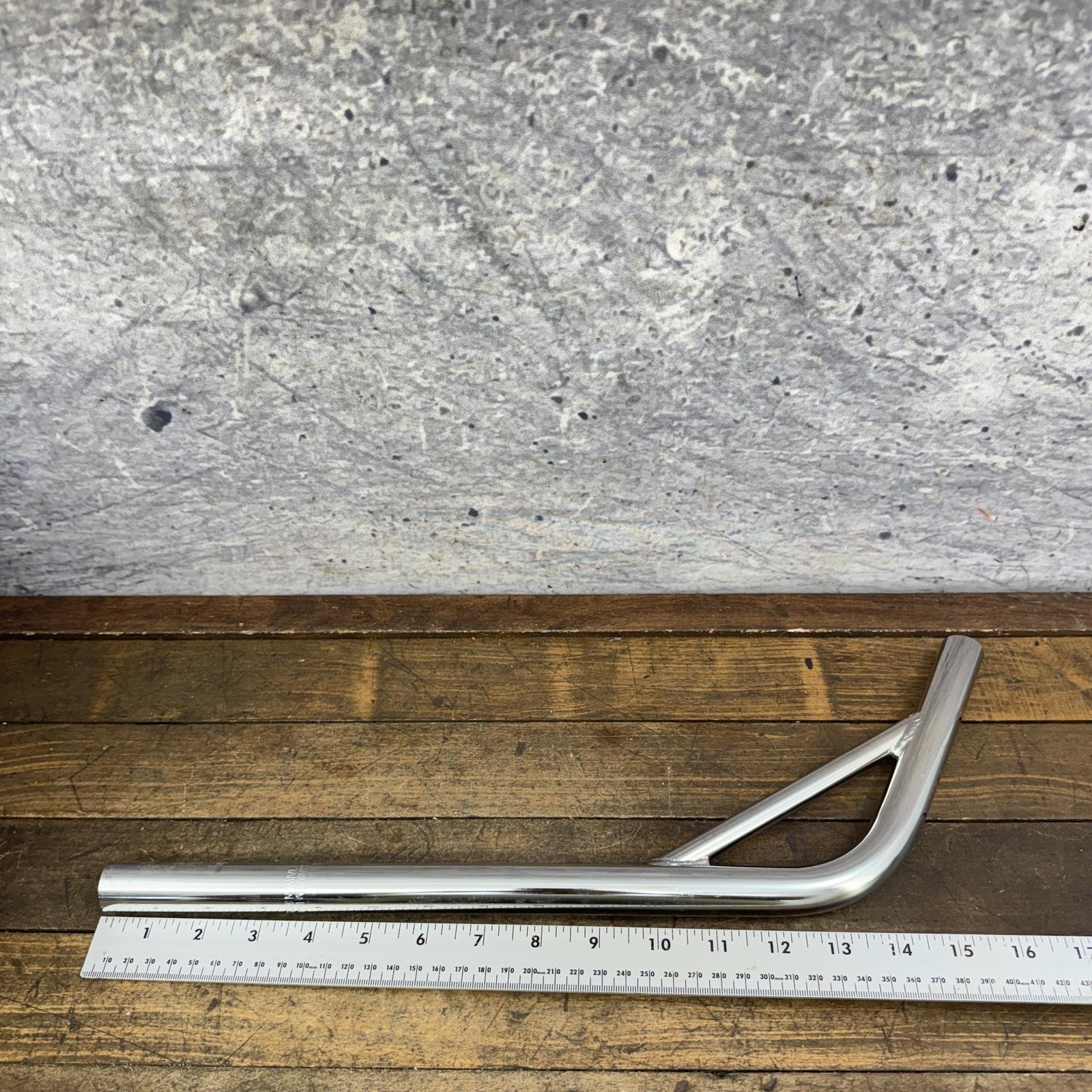 BMX Bicycle Layback Seatpost 22.2mm NOS Chrome Laid Back Steel Old School BMX