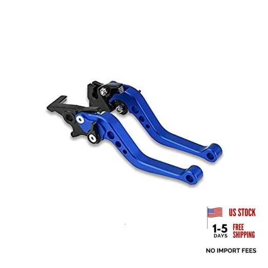 1 Pair Motorcycle Clutch Lever and Brake Corrosionproof Break and Clutch Blue