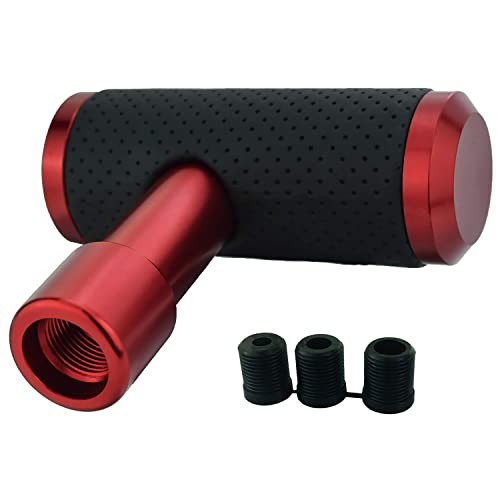 Shifter Knob, Gear Shifting Lever Stick Shift Handle Head Type T Gear Red