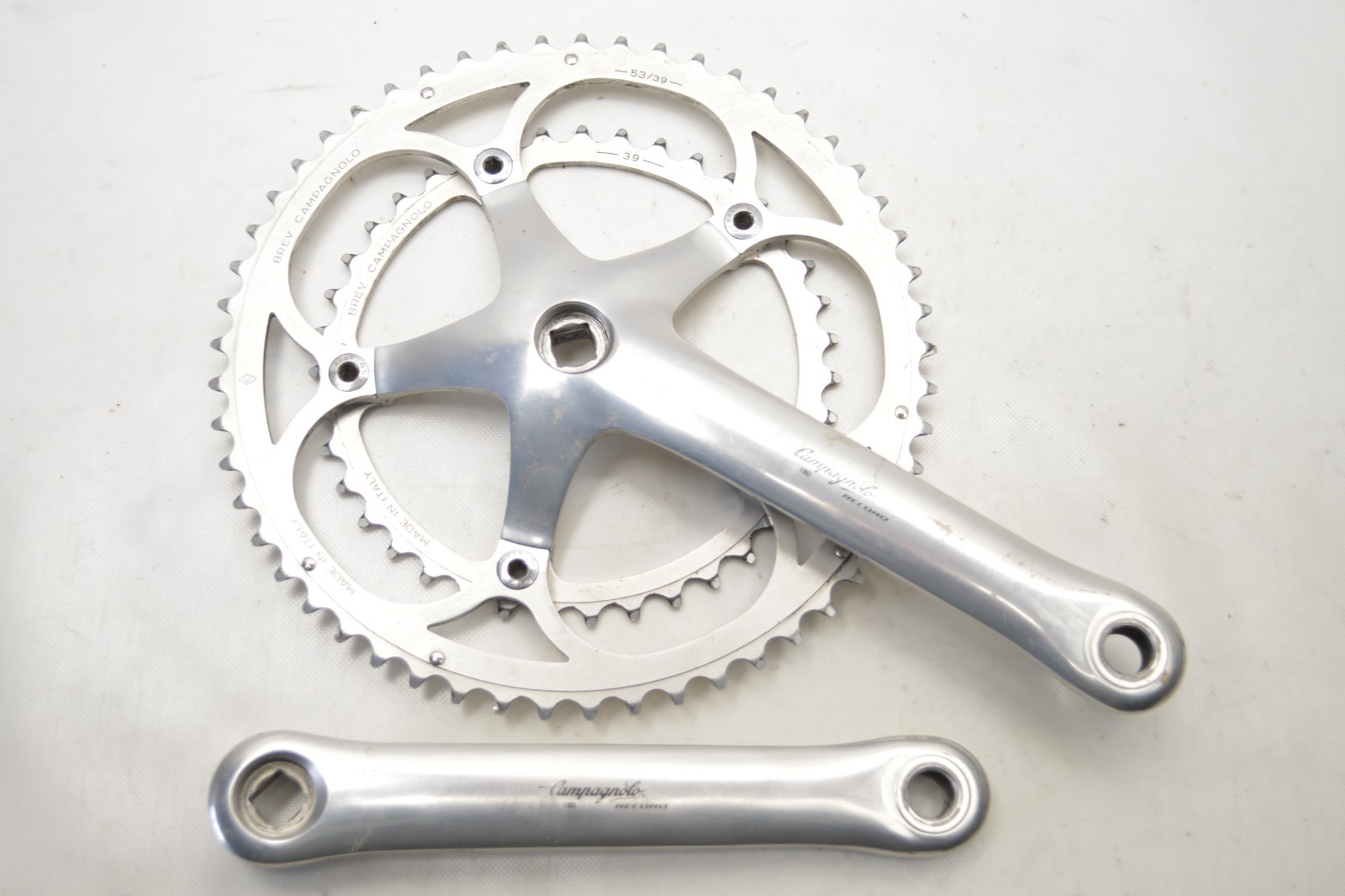 CAMPAGNOLO C RECORD BICYCLE 53/39 T 180 MM CRANK SET 135 MM BCD 9/16″ X 20 TPI