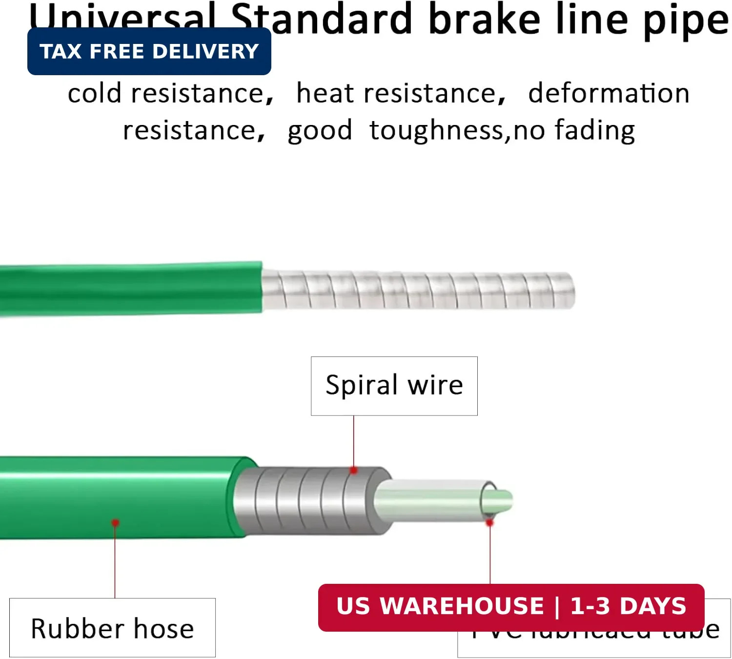 Brake Cable Housing,5mm X 9.84ft Bicycle/Bike Lined Brake Cable Housing with Cab