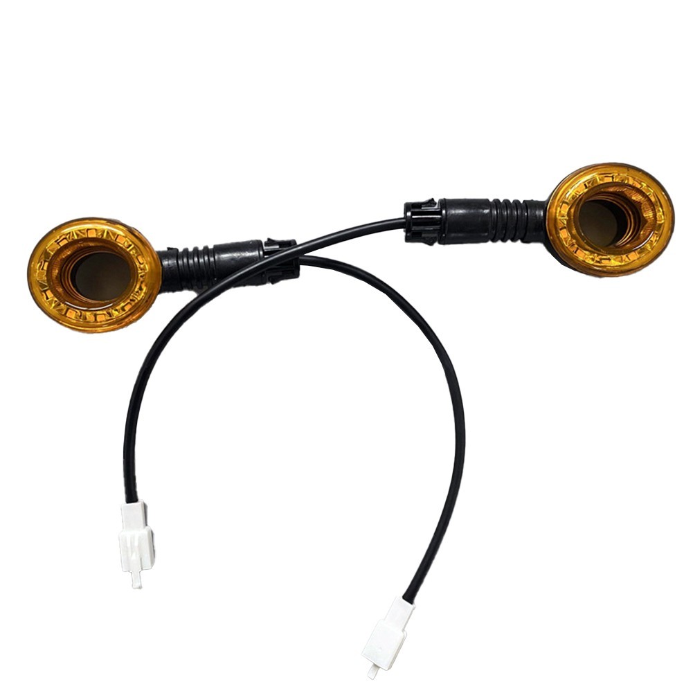 Black and Yellow Electric Bicycle Turn Signal Lights with 48V and 60V Voltage