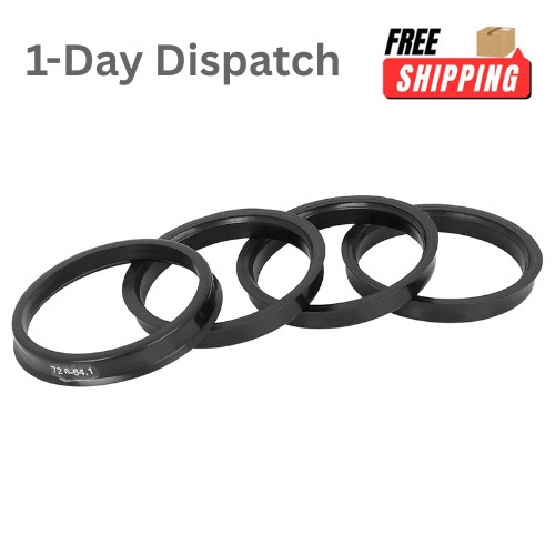 X AUTOHAUX 4pcs Hub Centric Rings 72.6mm OD to 64.1mm ID