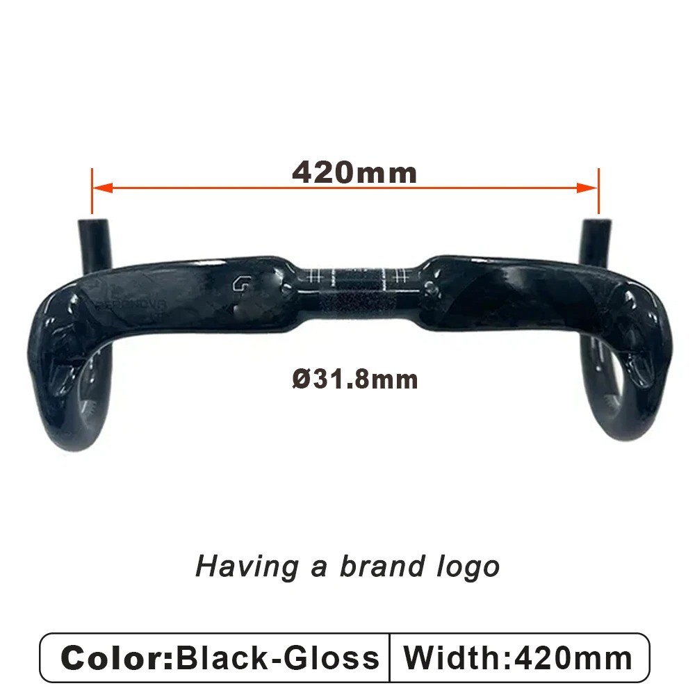 Carbon Fiber Road Bike Carbon Handlebar 31.8*400/420/440mm Bicycle Accessories