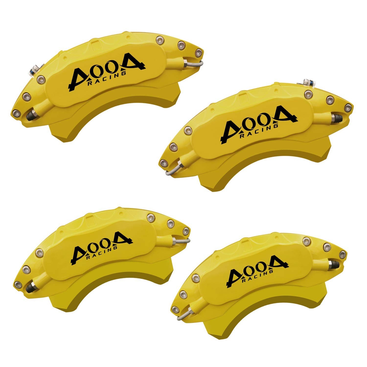 AOOA Caliper Covers Yellow Brake and Black Characters Covers Fits 2015-2023 M…