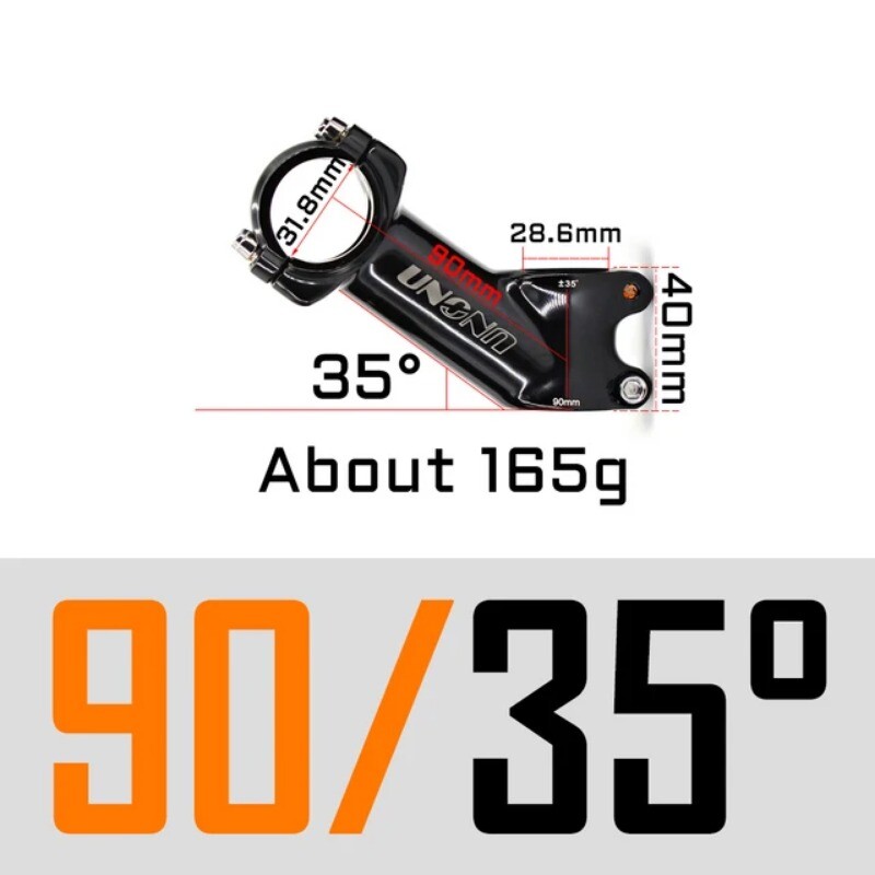 7 17 35 Degree MTB Road Bicycle Stem 28.6 31.8mm 60/70/80/90/100/110/120/130mm