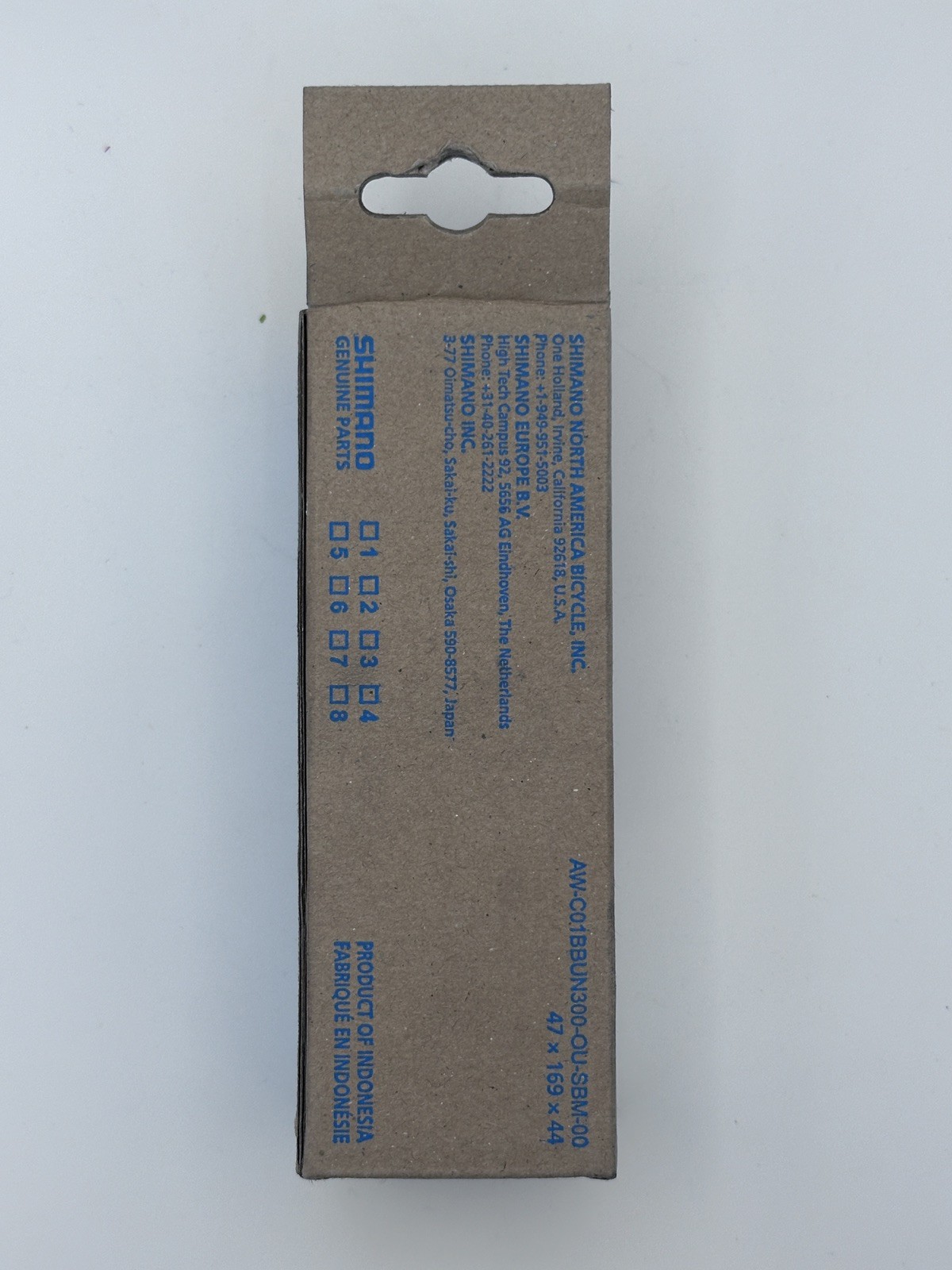 Shimano BB-UN300 Bottom Bracket 73x118mm BSA English Square Taper EBBUN300C18X