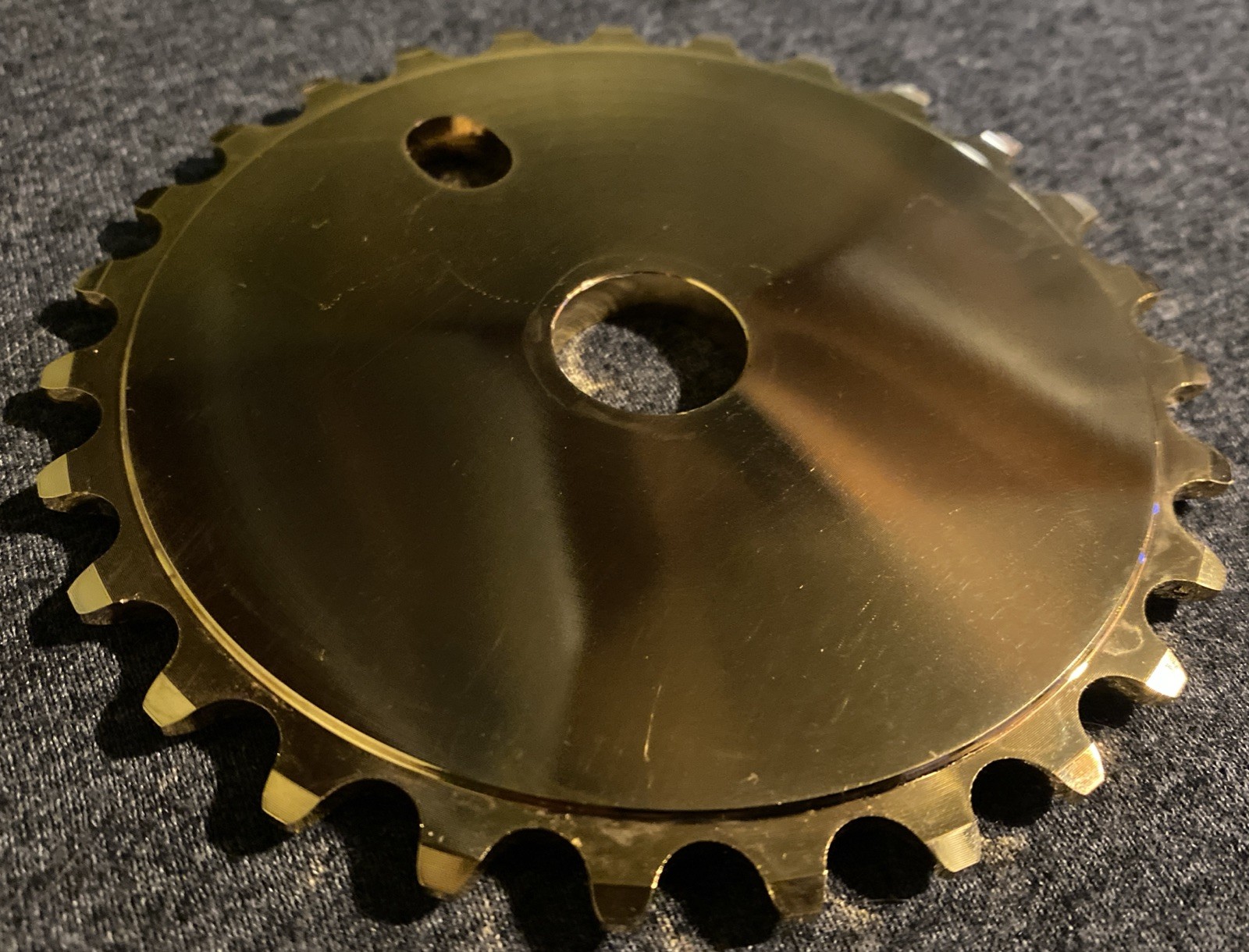 ROS 27T Sprocket BMX 24K Gold 19mm Bore Ride Out Supply