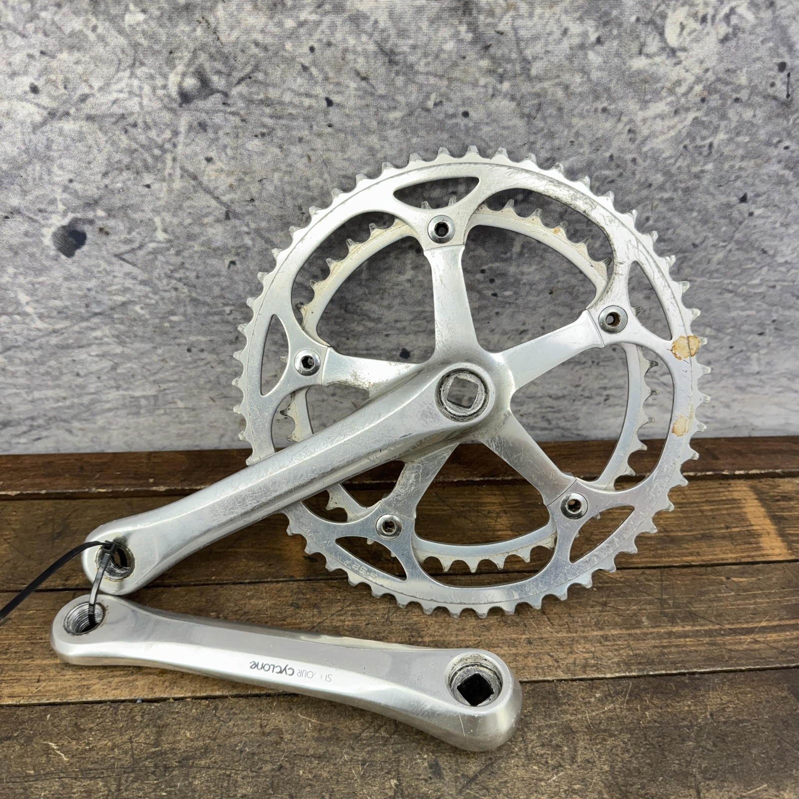 Vintage Suntour Cyclone Crank Set 144 BCD 170 Mm Double Road Bike 1980s Race