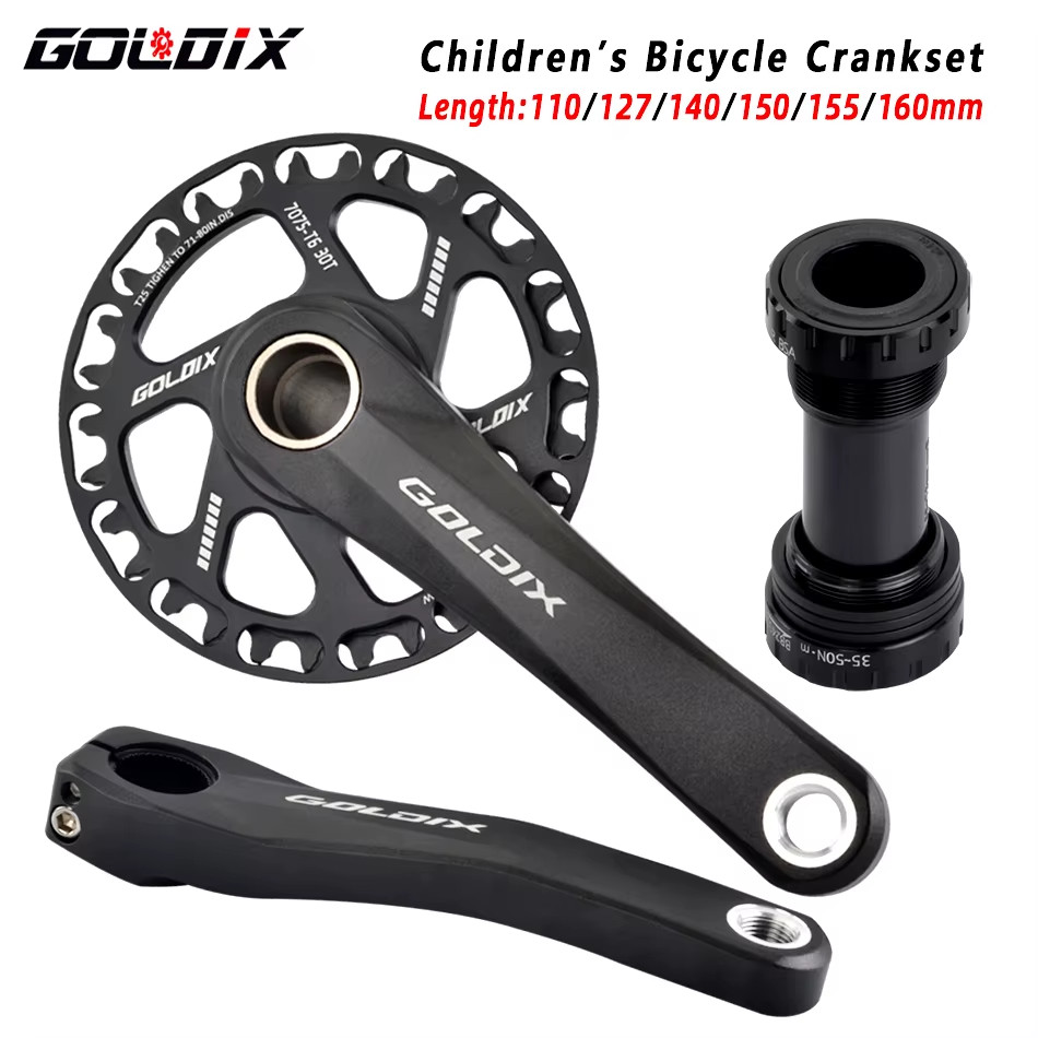 Children Bicycle Crankset 110Mm/127Mm/140Mm/150Mm/155Mm/160Mm Crank MTB Kid Cran