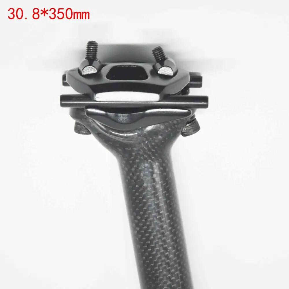 MTB Road Bike Carbon Fibre Seatpost 5mm Offset 25.4/27.2/30.8/31.6/33.9/34.9mm