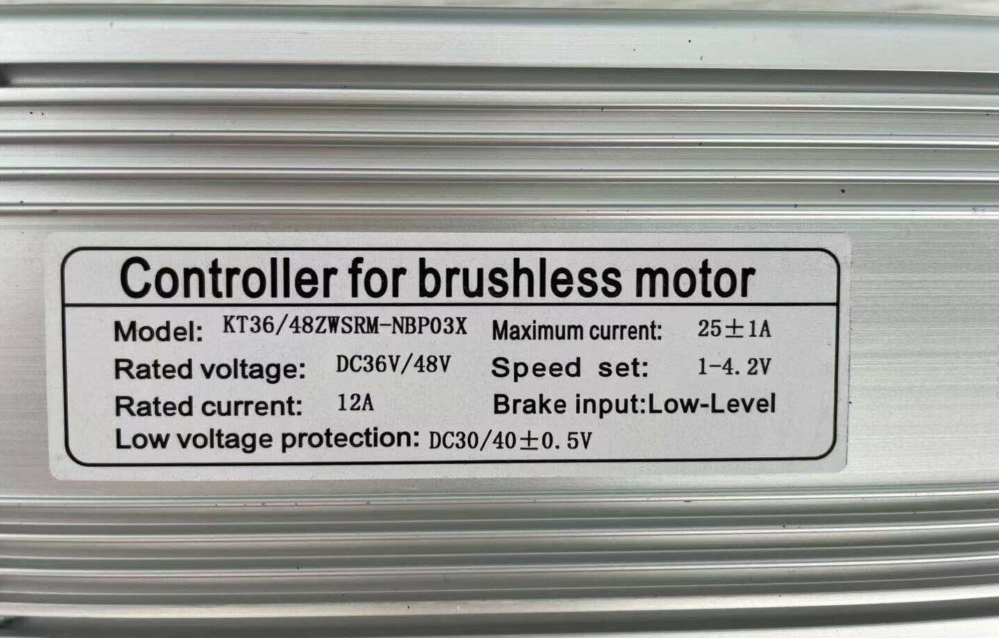 36V/48V 22A KT Brushless DC Motor Controller Ebike+KT-LCD8H/KT-LCD3 Display