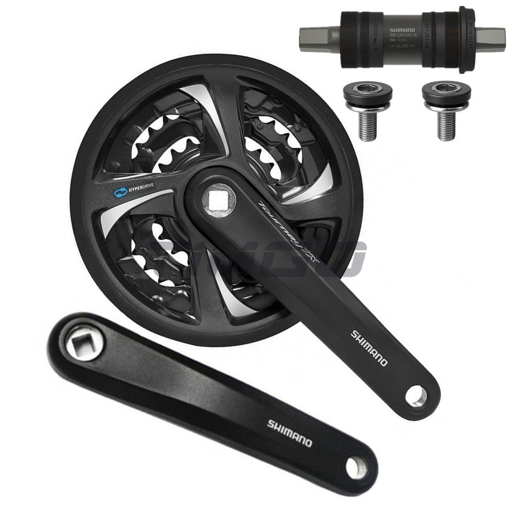 Shimano TX800 3×8 Speed Groupset FC-TX801 BB-UN101 Front Rear Derailleur HG200-8
