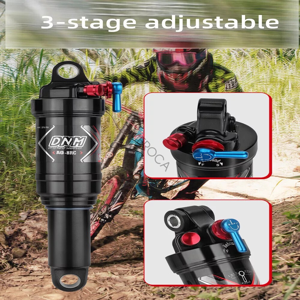 DNM Air Shock Suspension Mountain Bike Bicycle Rear Shock 165-230mm MTB AO-8RC