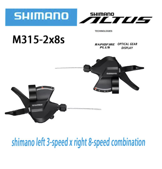 Shimano Altus SL-M315 MTB Shifter Lever 2×7 3×8 Speed Set