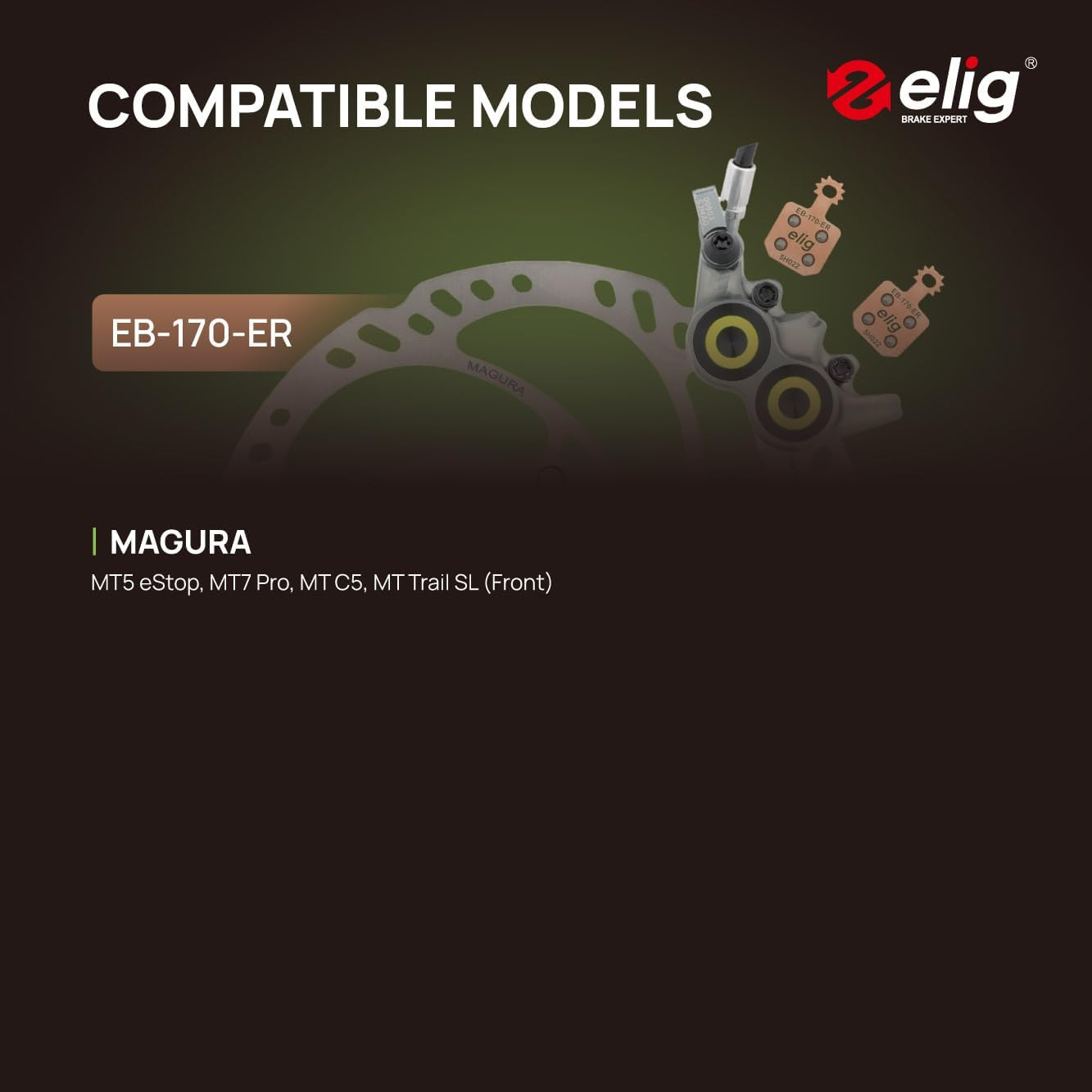 Bike Disc Brake Pads for Magura MT5 Estop, MT7 Pro, MT C5, MT Trail SL 4 Piston｜