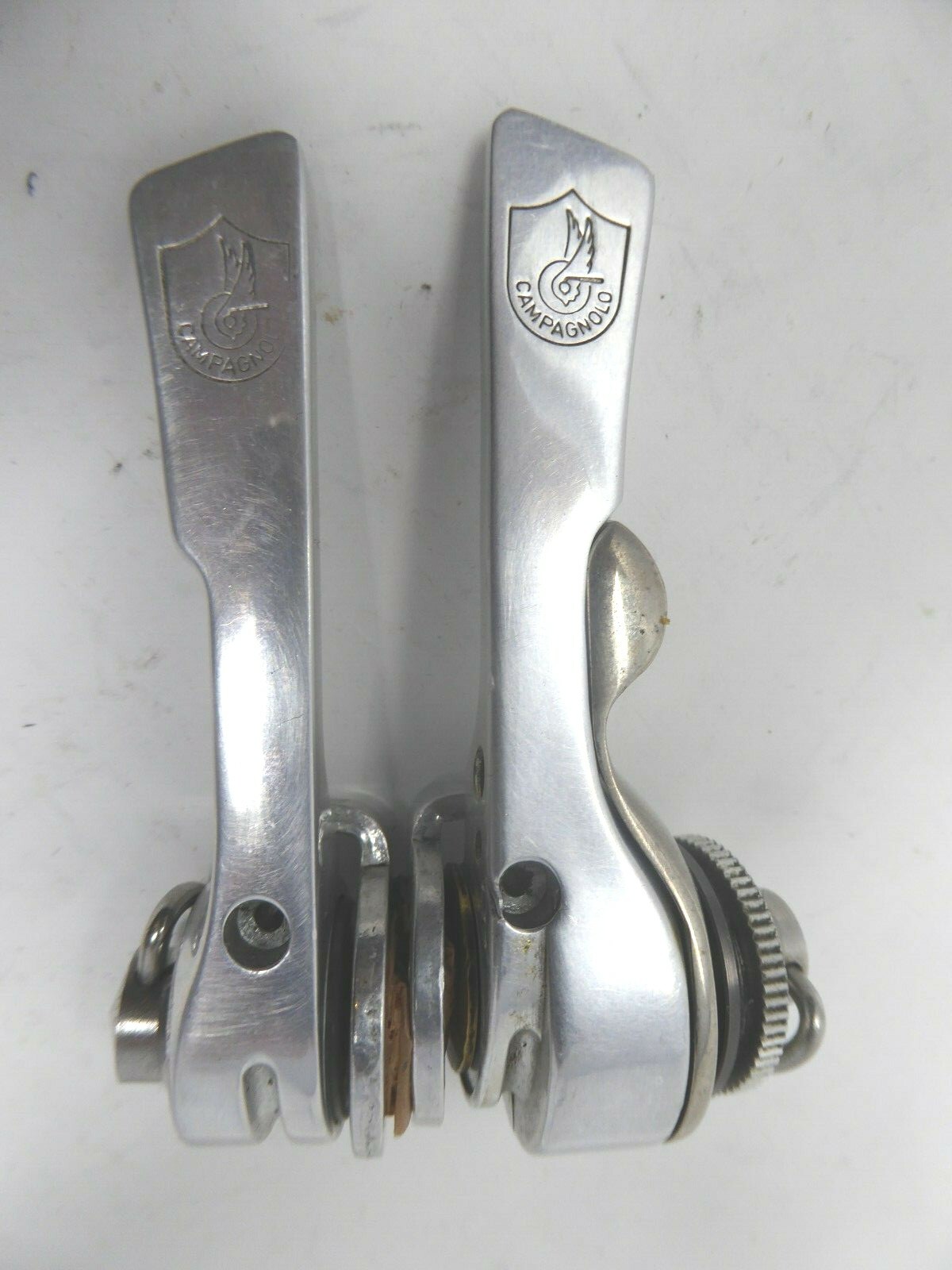 Vintage NOS Campagnolo C Record Syncro Silver Downtube Friction Shifters B RARE